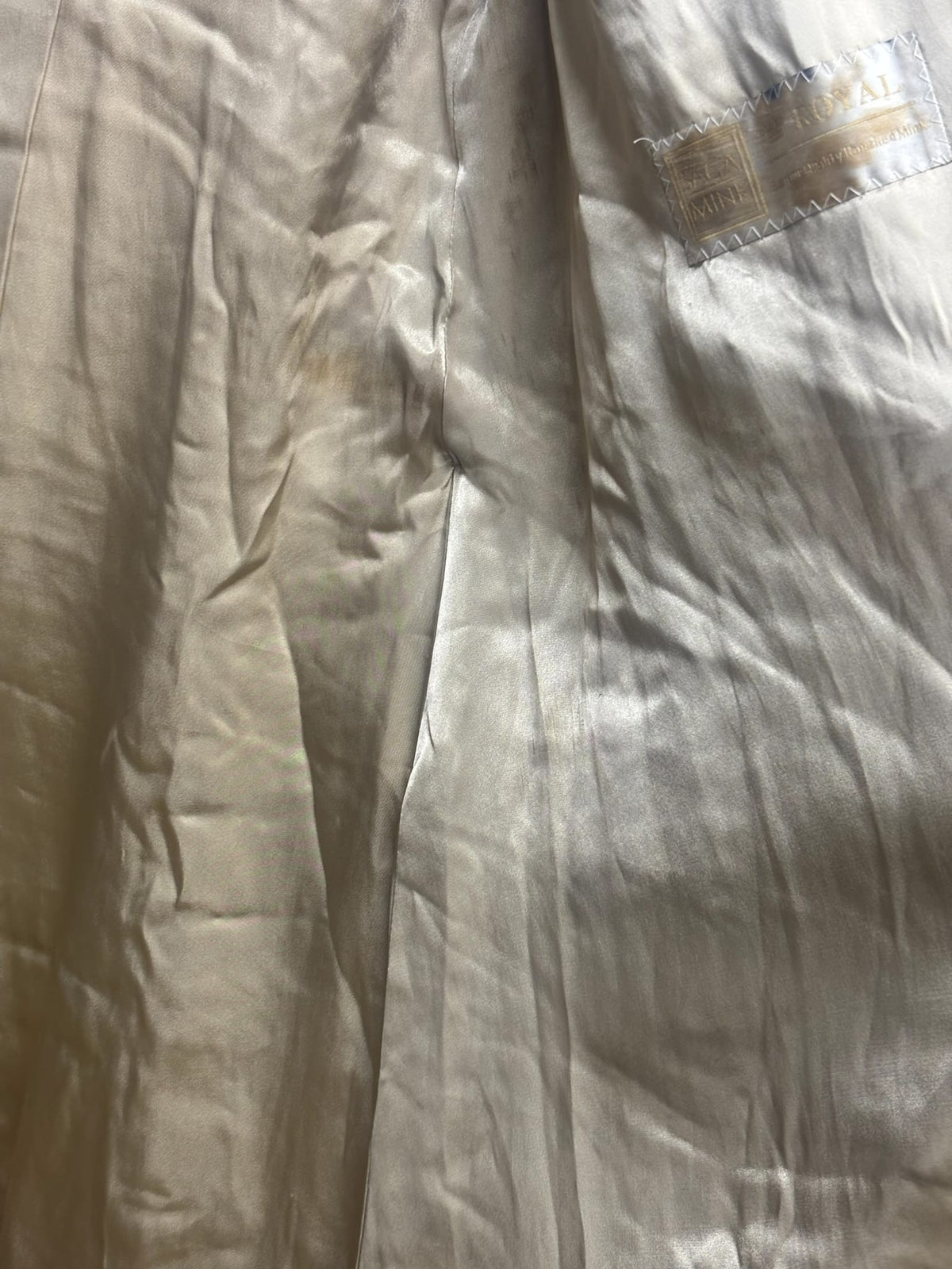 Vintage Ivory Clair de Lune by Emba Long Fur Coat