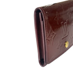 Louis Vuitton Burgundy Vernis Elise Compact Wallet