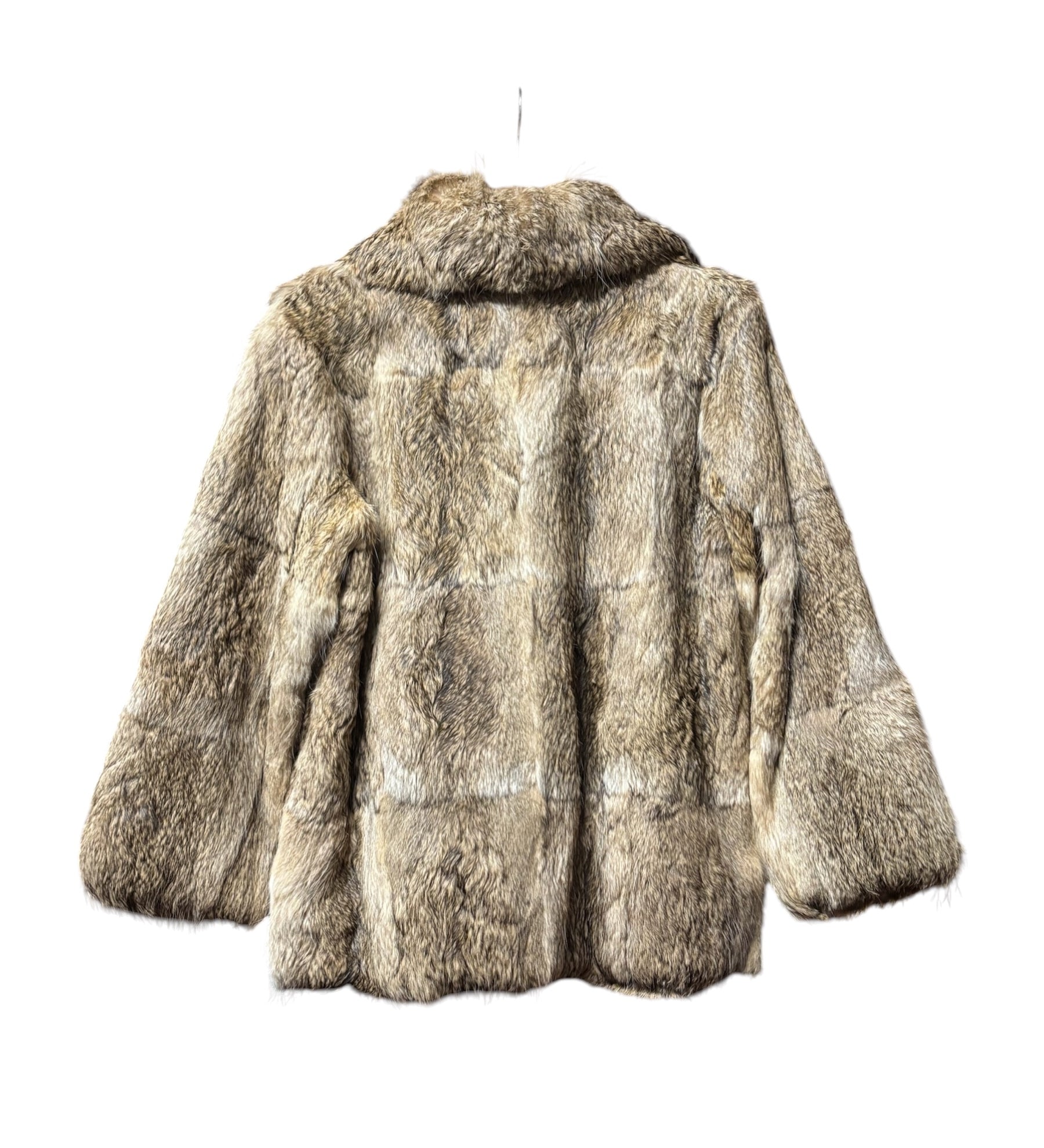 Vintage Tan Beige Fox Fur Short Coat