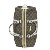 Gucci Beige/White Leather Trim GG Joy Boston Bag