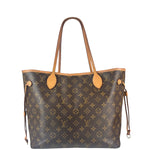 Louis Vuitton Monogram Neverful MM Pink Canvas-Lined Tote Bag