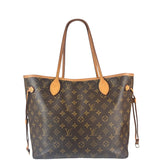 Louis Vuitton Monogram Neverful MM Pink Canvas-Lined Tote Bag