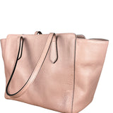 Gucci Pebbled Leather Swing Tote Pink