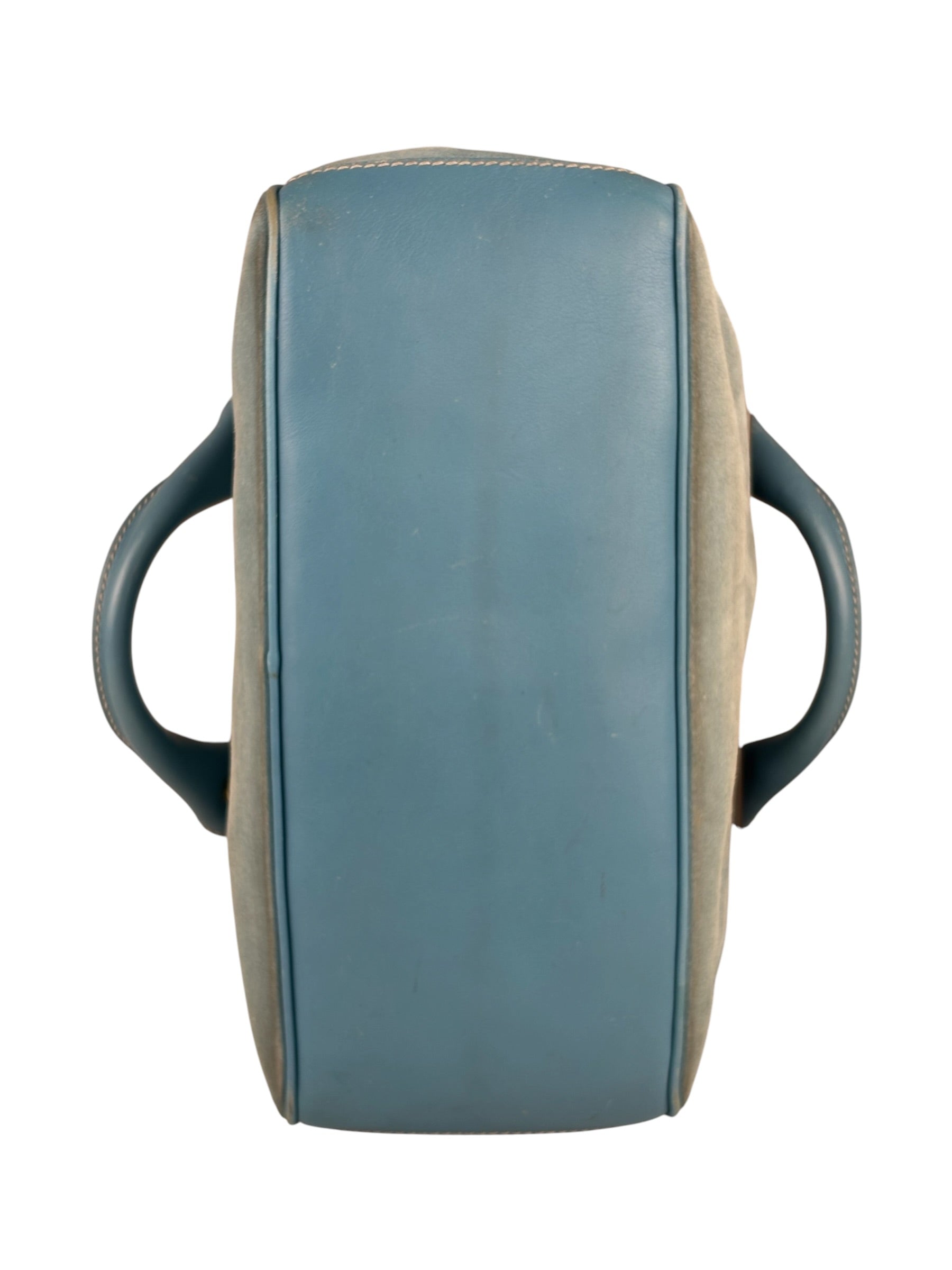 Celine Baby Blue Suede Leather Trip Boogie Handbag