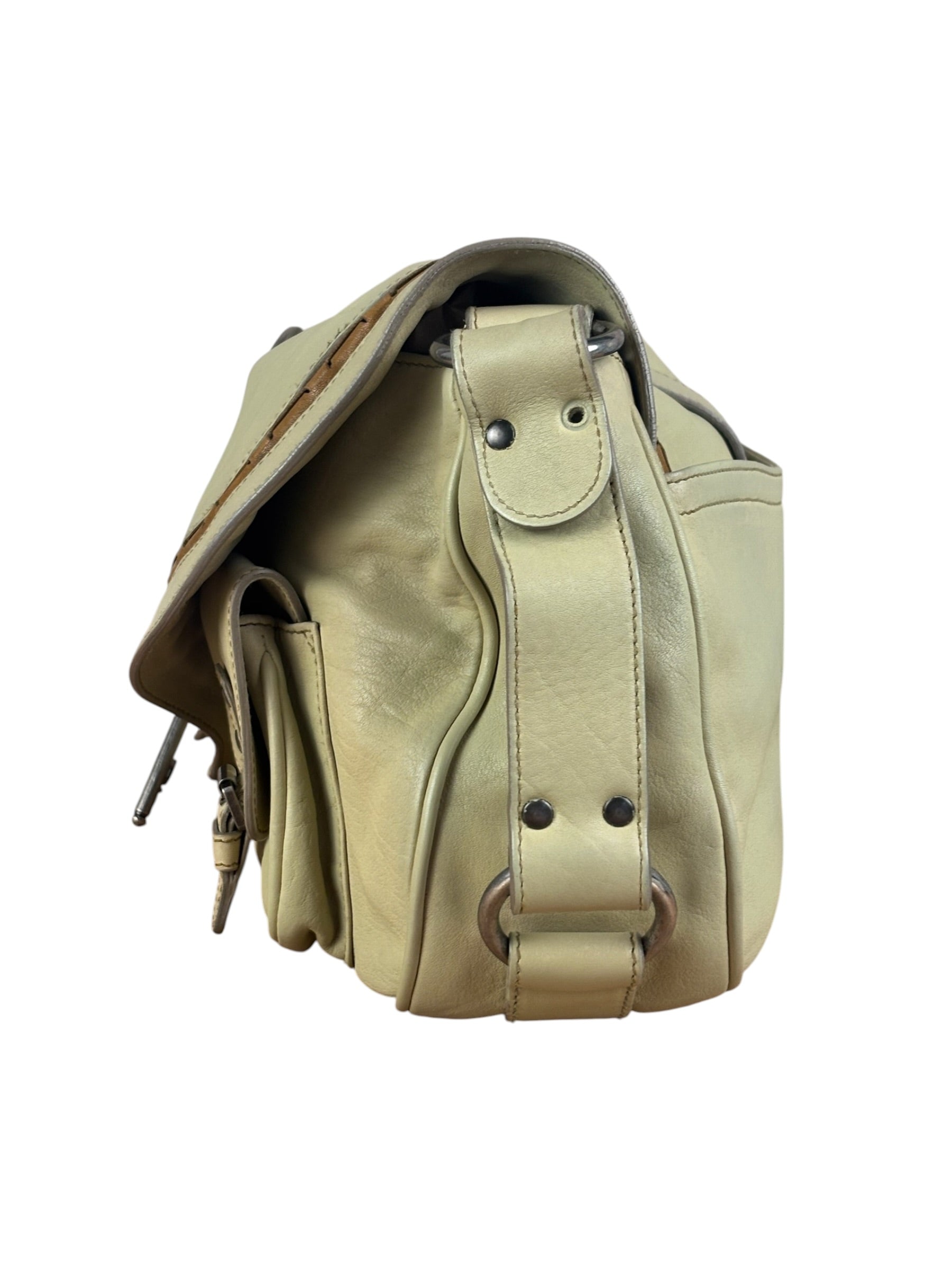 Christian Dior Vintage Beige Marrakech Medium Shoulder Bag