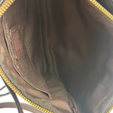 Coach Brown Leather Ranch Floral Crossbody Bag