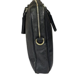 Gucci Black Leather Diamante Briefcase