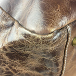 Balenciaga Vintage Brown Leather Moto Handbag