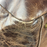 Balenciaga Vintage Brown Leather Moto Handbag