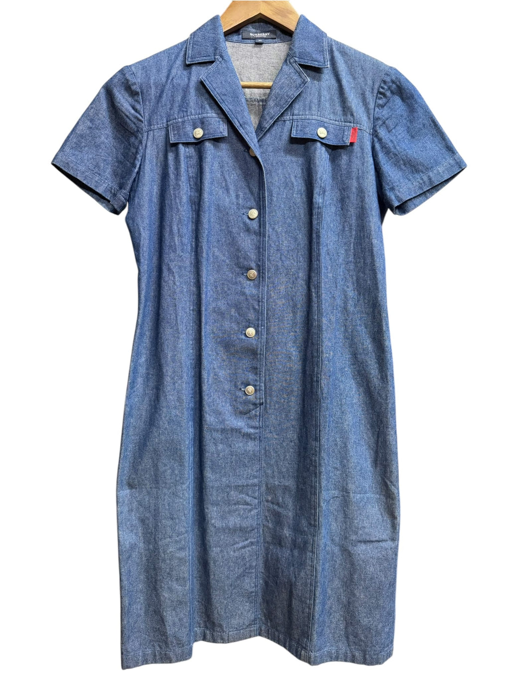 Burberry London Blue Denim Short-Sleeve Shirt Dress