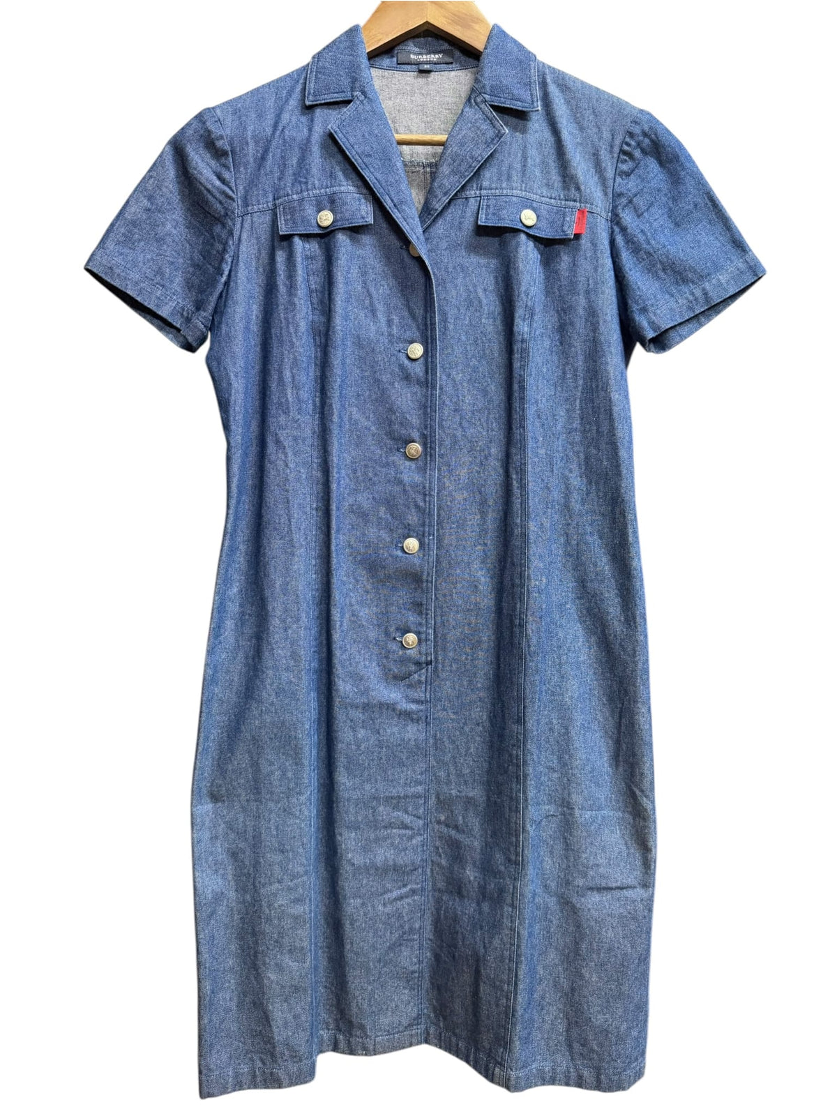 Burberry London Blue Denim Short-Sleeve Shirt Dress