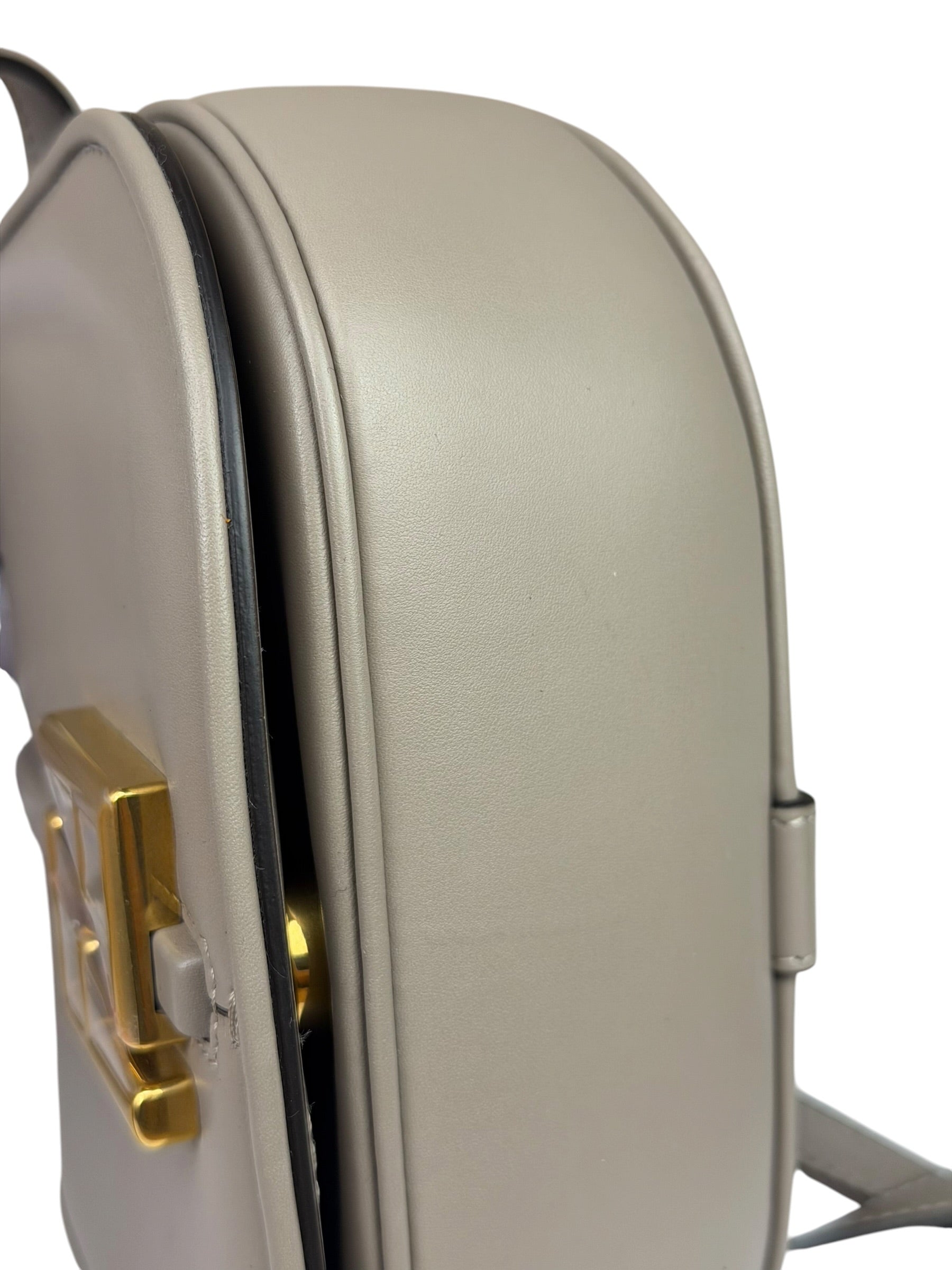 Fendi Dove Gray Leather C'mon Crossbody Bag