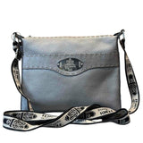 Fendi Selleria Crossbody Bag Silver Leather