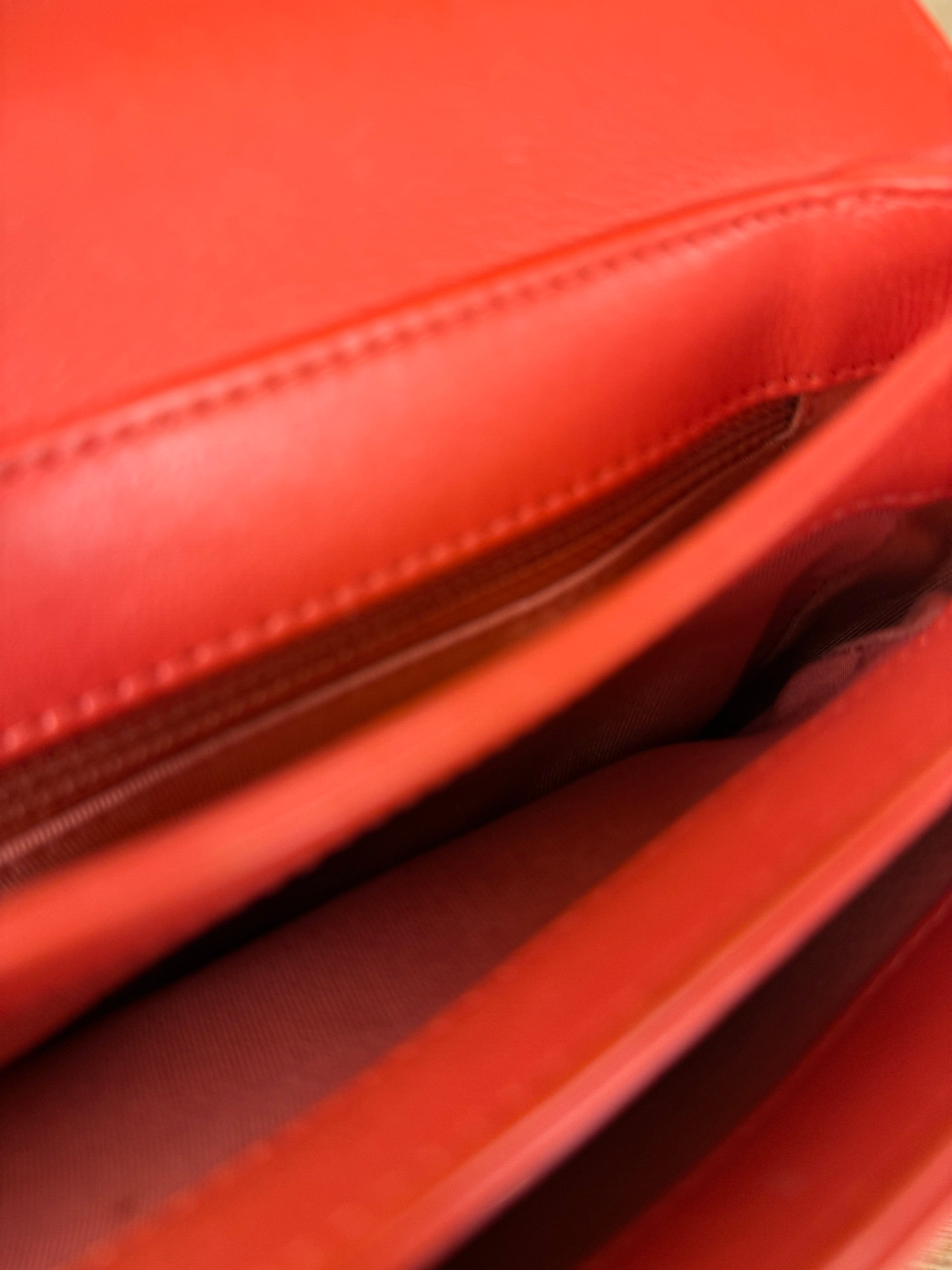 Chanel Red Quilted Coco Handle 2Way Handbag 2019