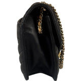 Chanel Black Leather Medium Gabrielle Flap Bag 2011