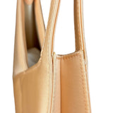Maison Margiela MM6 Peach Satin Accordion Shoulder Bag