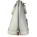 Louis Vuitton White Epi Leather Alma Hand Bag PM