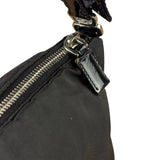 Prada Patent-Trimmed Nylon Crossbody Bag