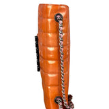 Chanel Orange/Pink Chocolate Bar Keyboard Digital Flap Shoulder Bag 2001