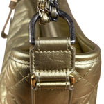 Chanel Gold Leather Gabrielle Hobo 2016