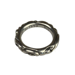 Chrome Hearts 925 Silver Scroll Bag Ring