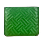 Bottega Veneta Green Embossed Leather Bifold Wallet