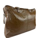 Balenciaga Brown Motocross Classic Travel Bag
