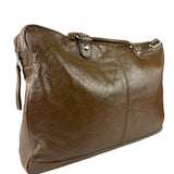 Balenciaga Brown Motocross Classic Travel Bag