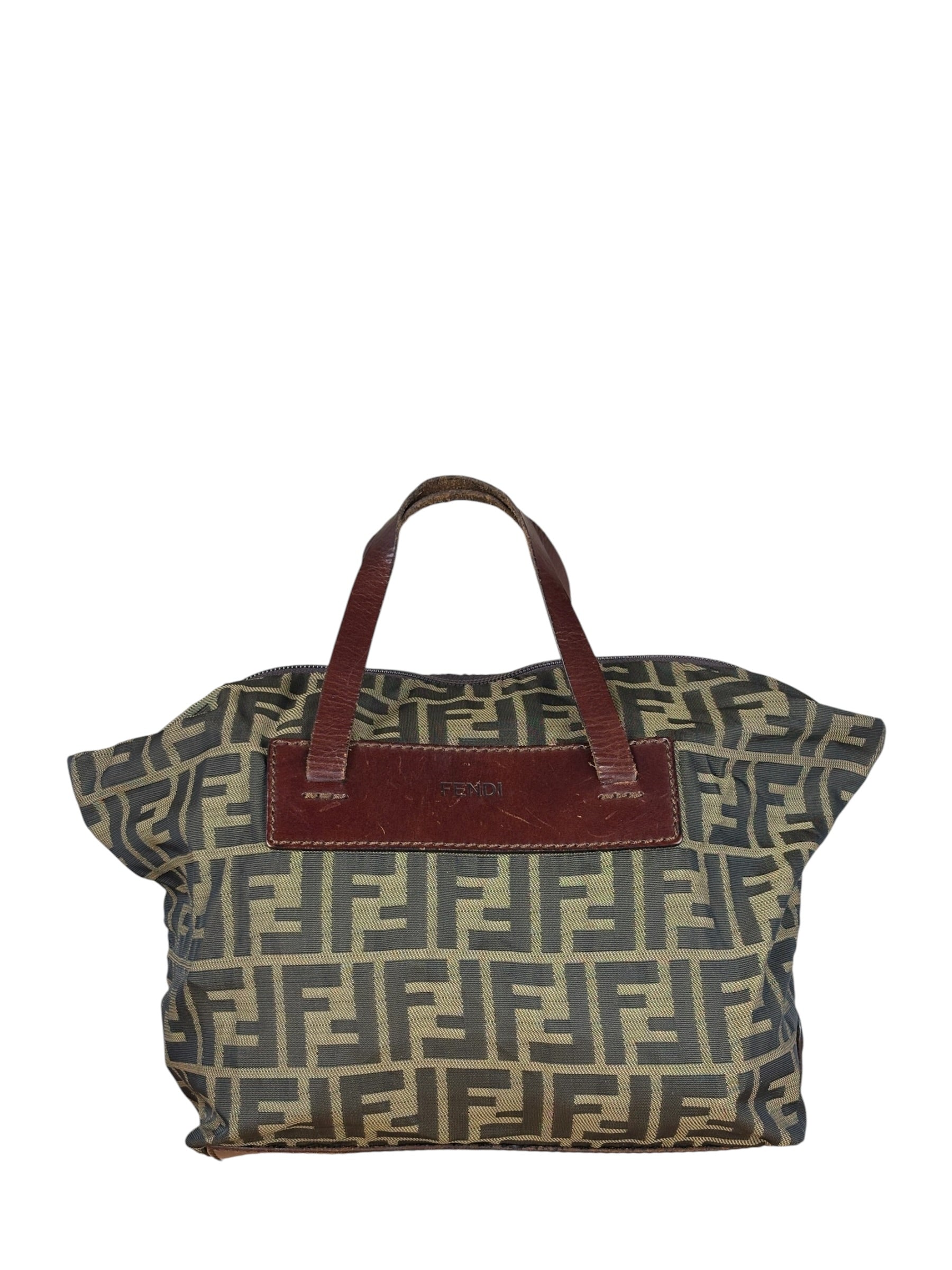 Fendi Zucca Foldable Canvas Tote Bag