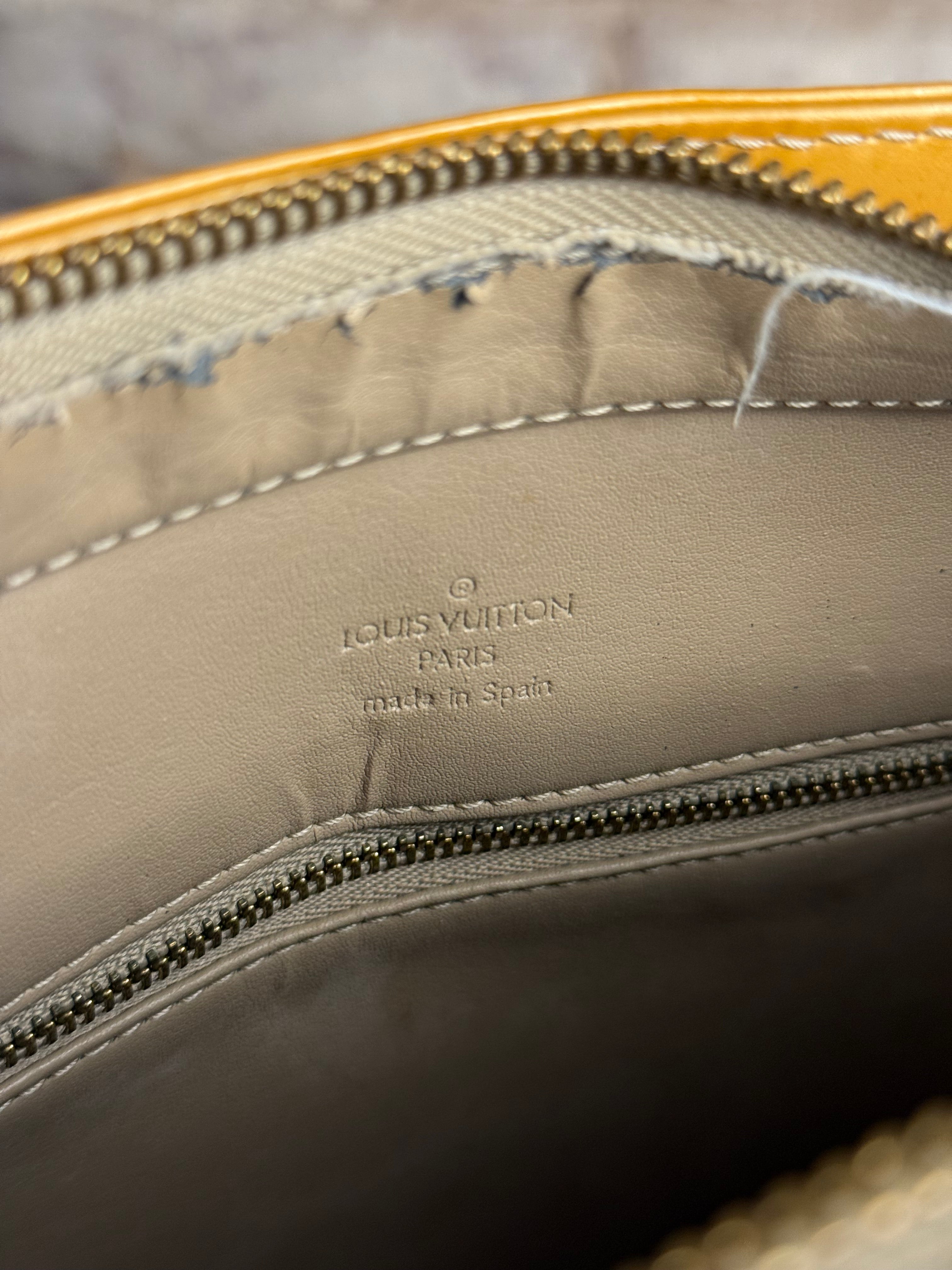 Louis Vuitton Vintage Monogram Vernis Houston Yellow