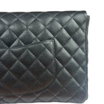 Chanel Black Caviar Quilted Flap Clutch Bag 2019