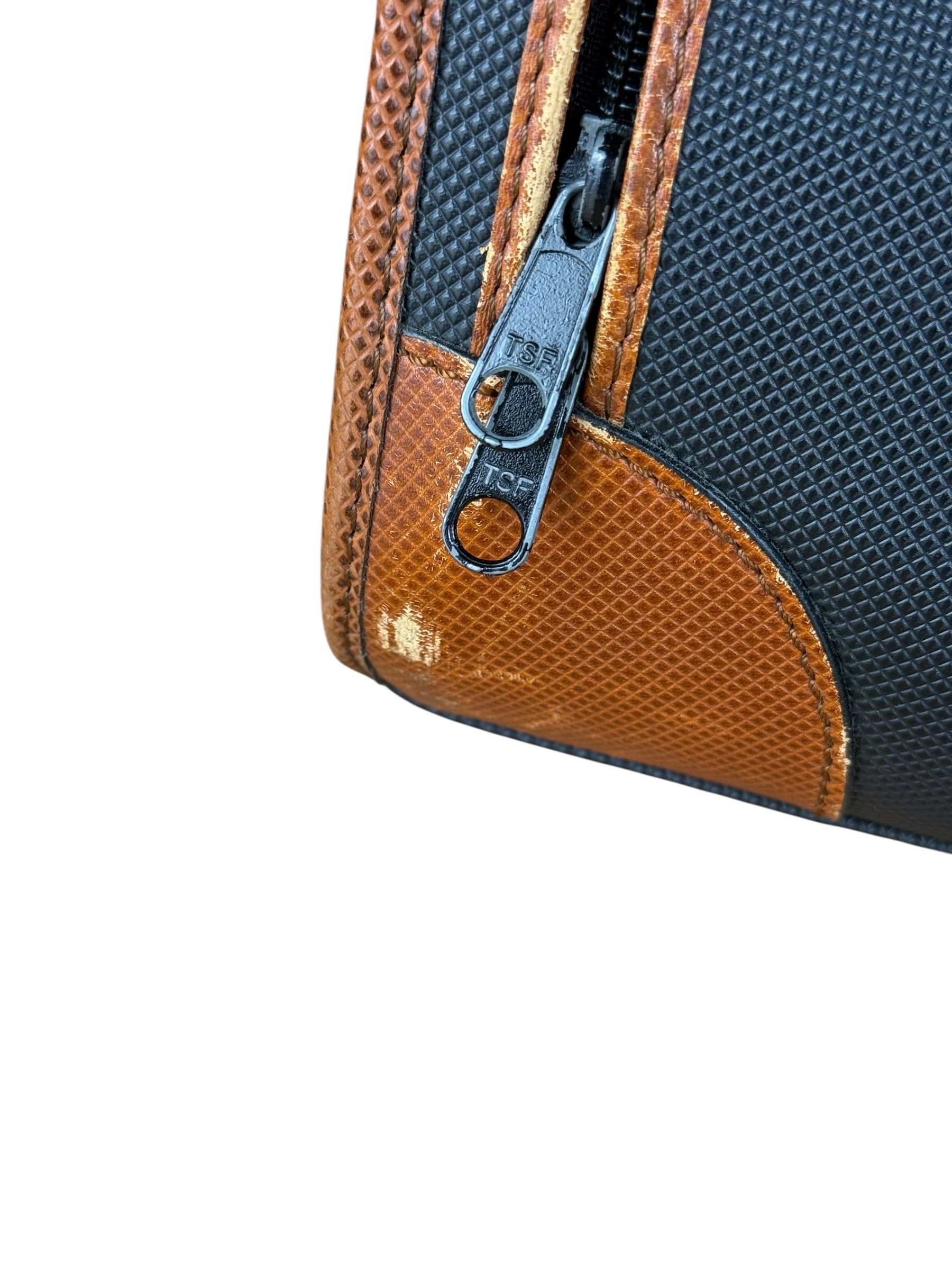 Bottega Veneta Vintage Travel Case Black/Brown