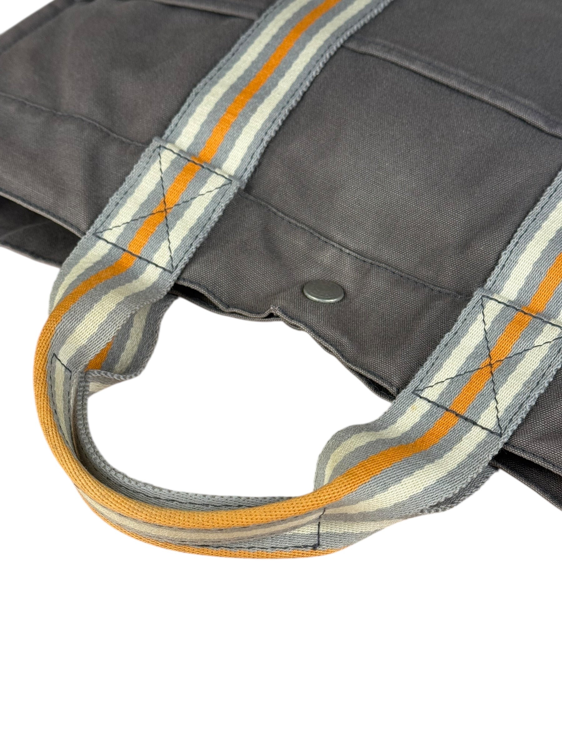 Hermes Grey Canvas Fourre Tout GM