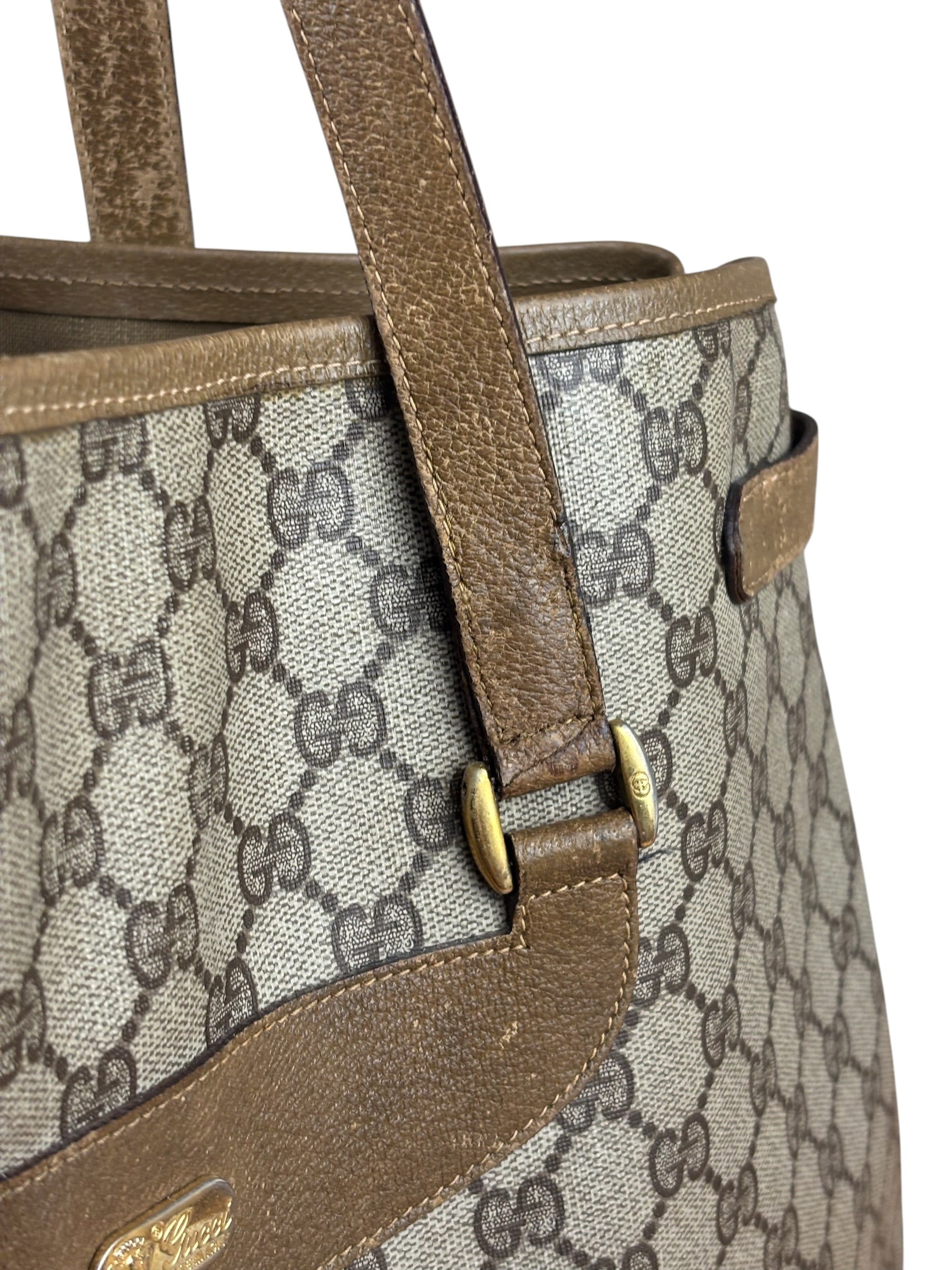 Gucci Vintage GG Plus Monogram Tote Bag