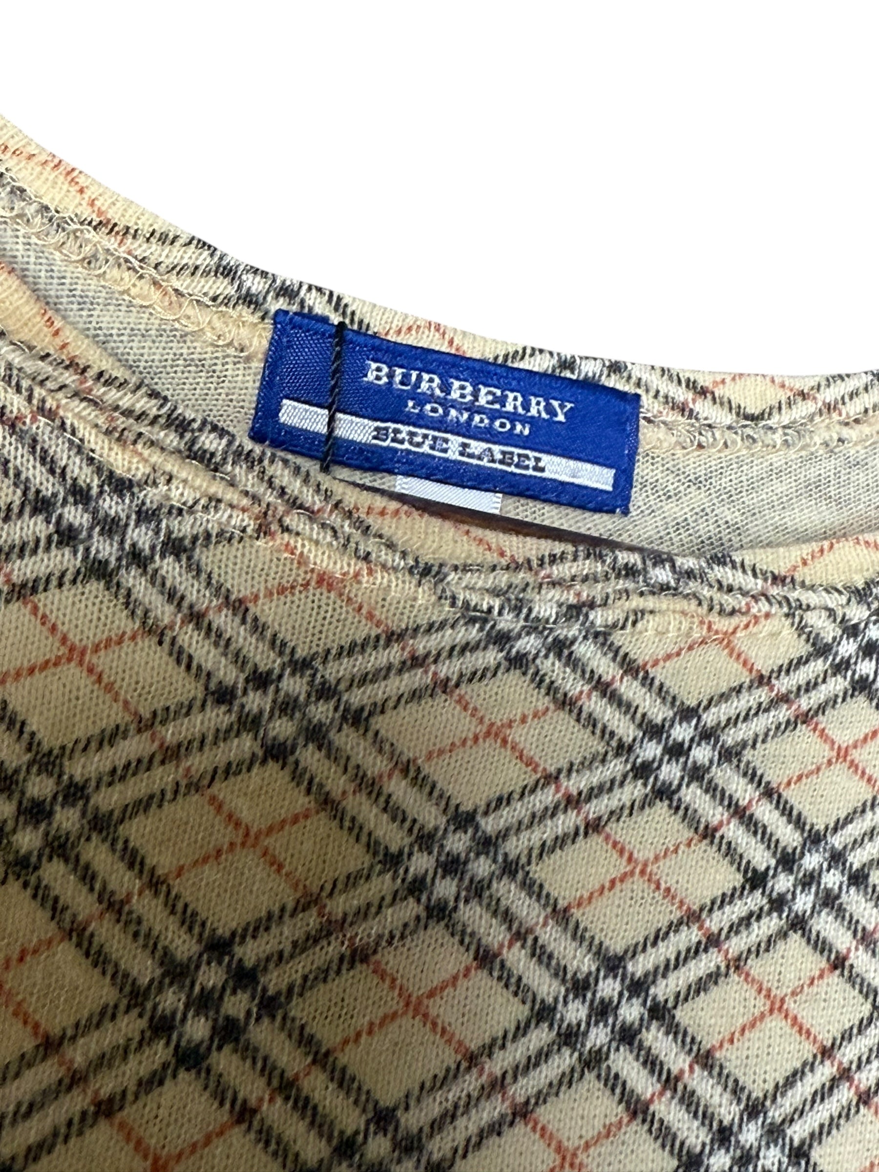 Burberry Check Short Sleeve Baby Tee