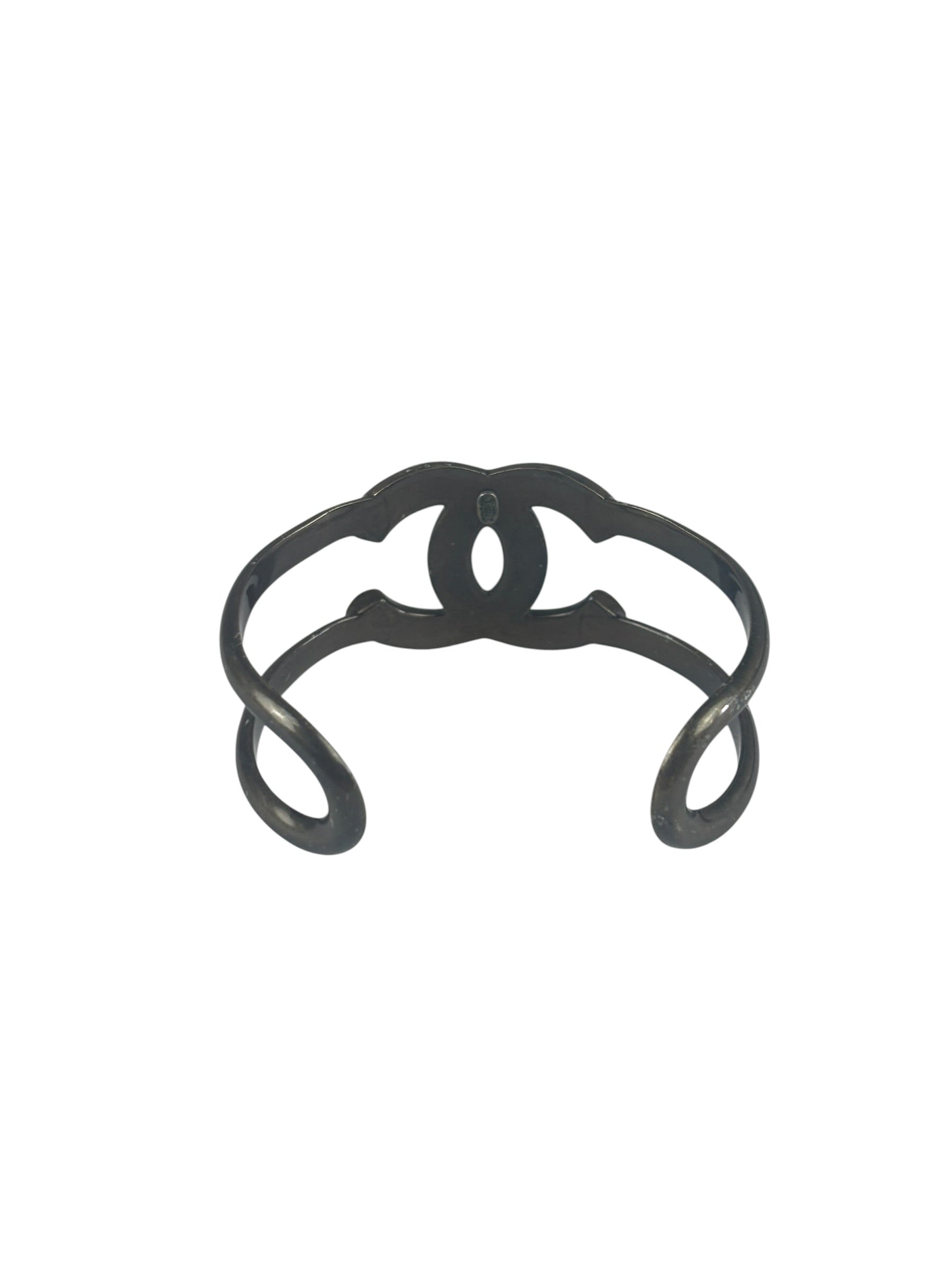 Chanel Vintage Interlocking CC Cuff