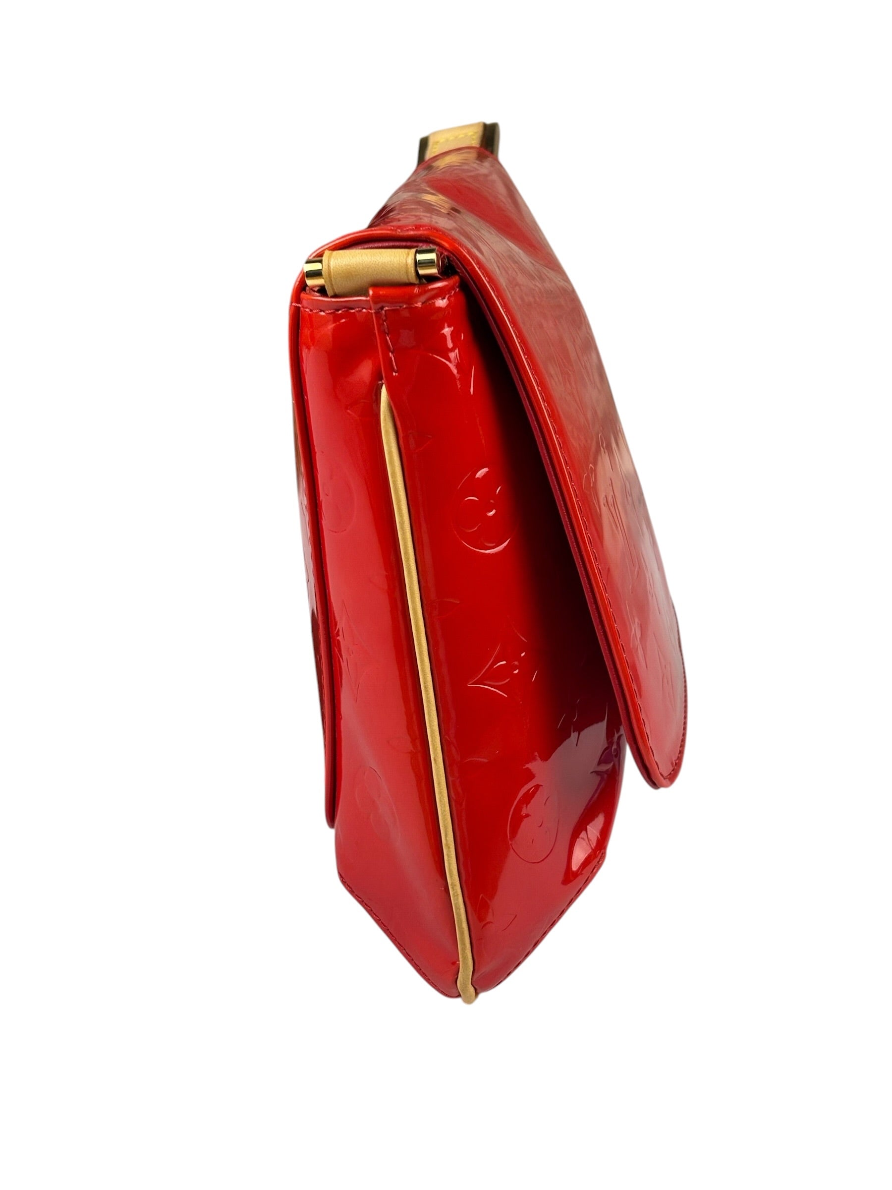 Louis Vuitton Red Vernis Thompson Street Shoulder Bag