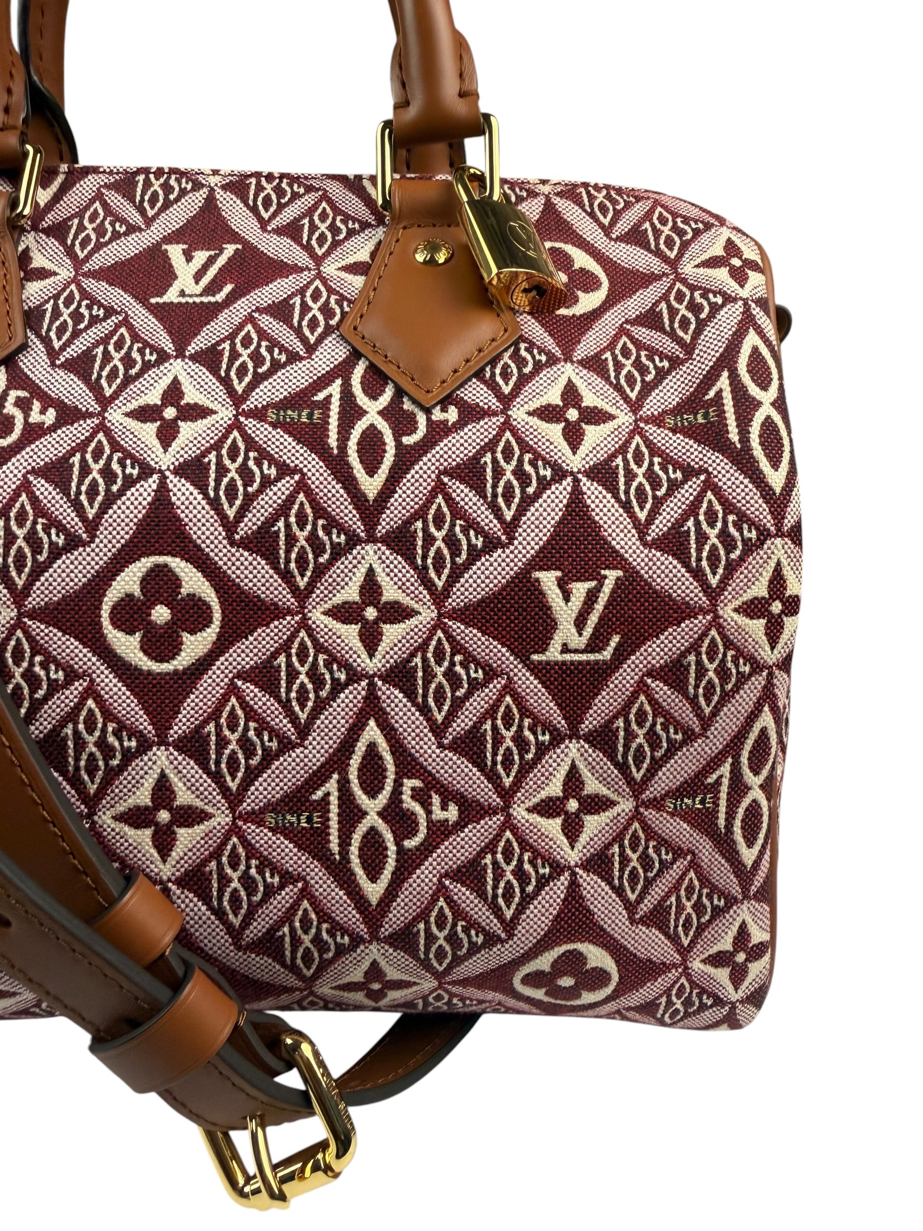 Louis Vuitton Jacquard Since 1854 Speedy Bandouliere 25