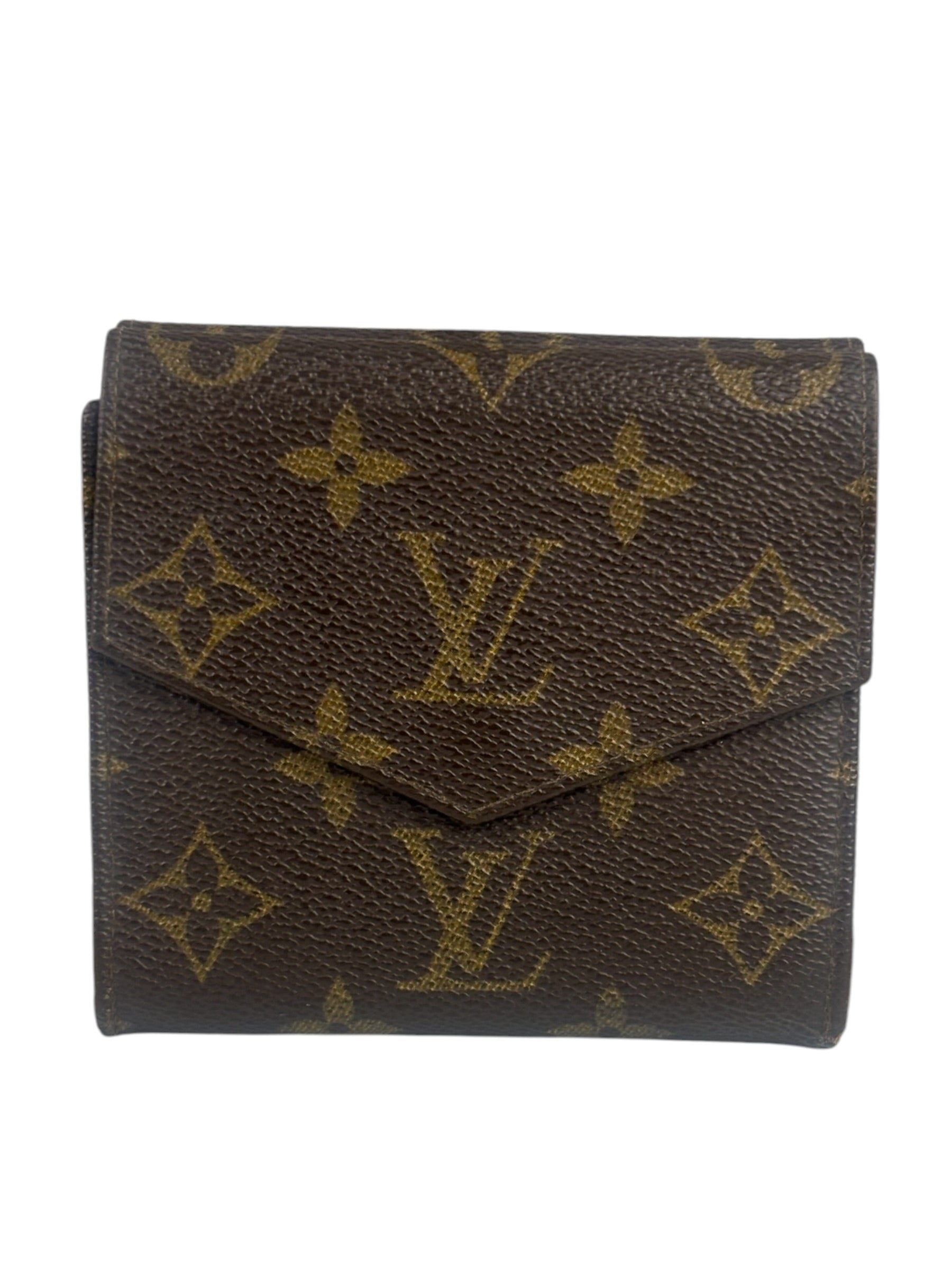 Louis Vuitton Canvas Monogram Compact Double Flap Wallet