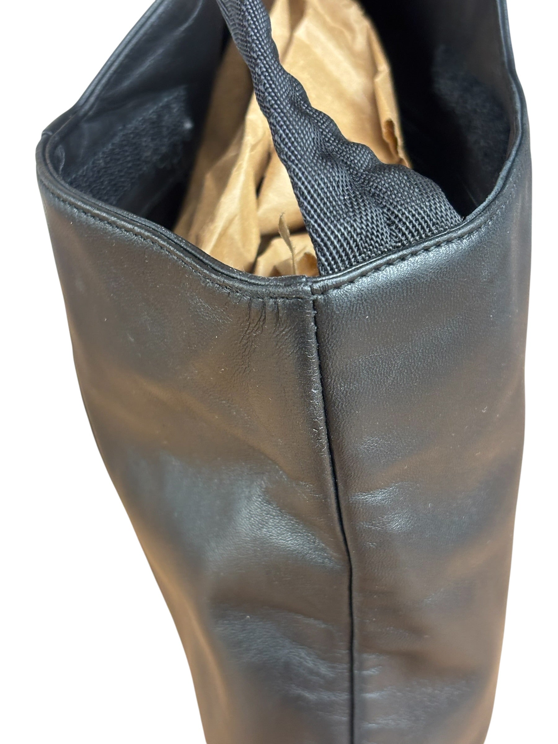 Prada Black Leather Sleek P&D Crossbody Bag