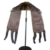 Vintage Brown Fur Tailed Shawl