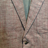 Hermes Vintage Woven Check Suit Jacket