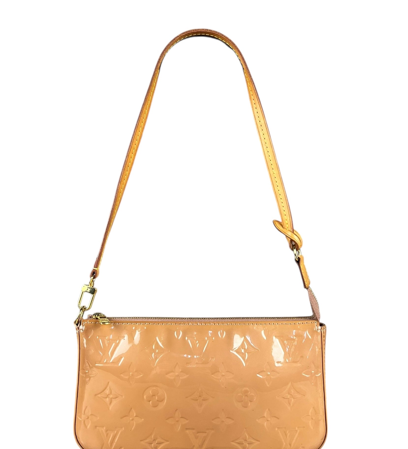 Louis Vuitton Monogram Vernis Pochette Beige