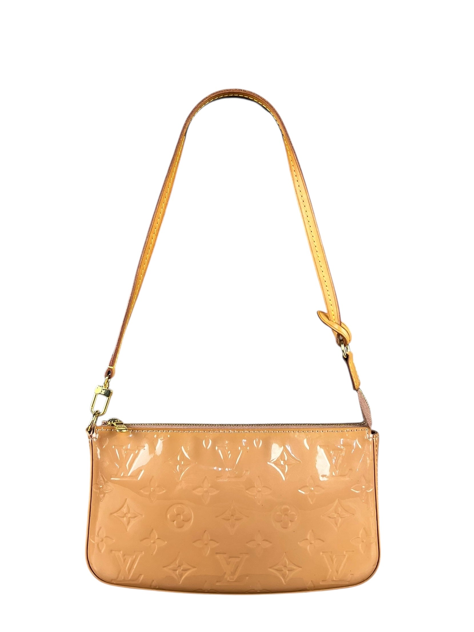 Louis Vuitton Monogram Vernis Pochette Beige