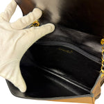 Chanel Black Diamond Stitch CC Timeless Chain Flap Bag '89-'91