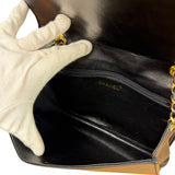 Chanel Black Diamond Stitch CC Timeless Chain Flap Bag '89-'91