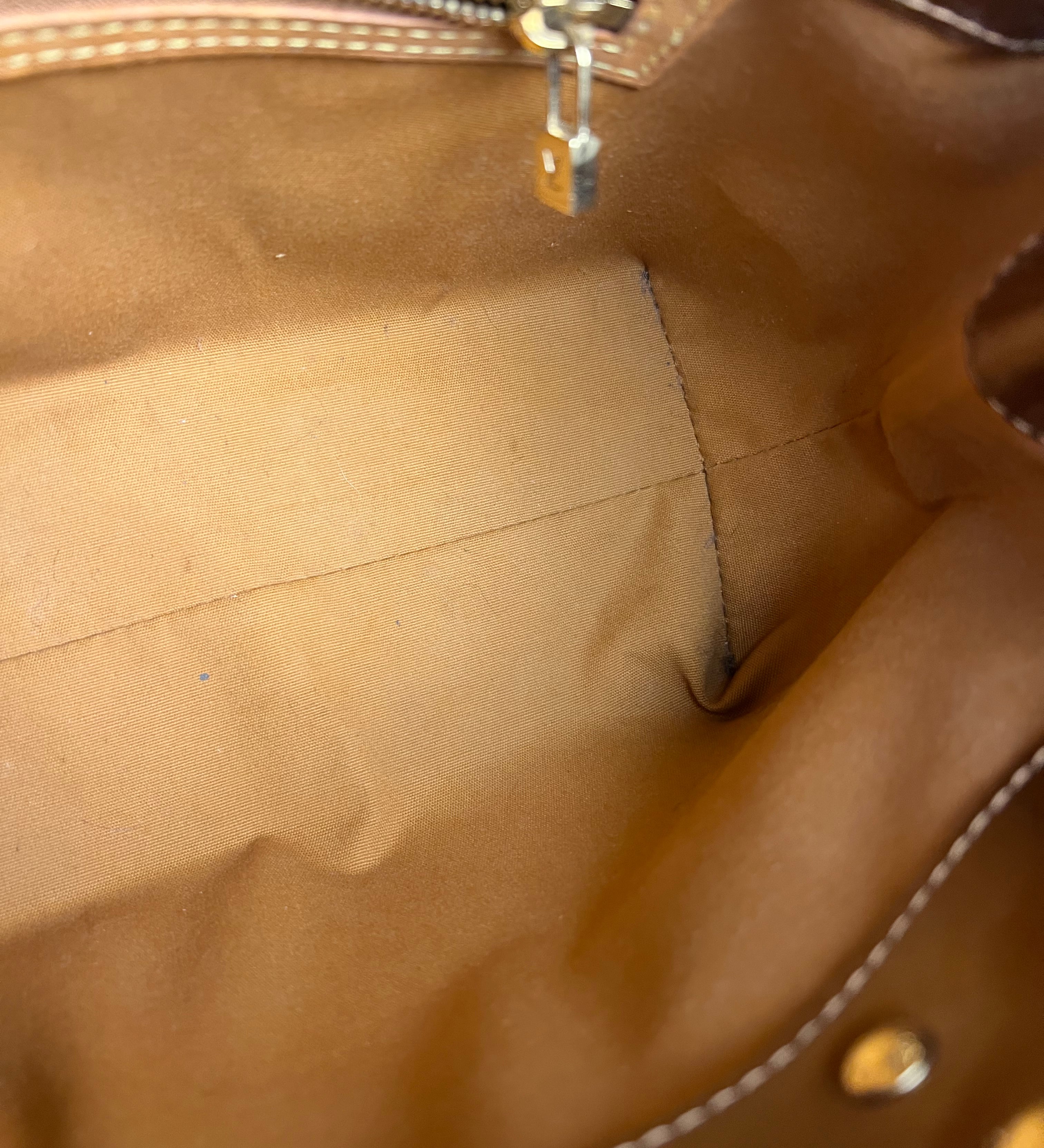 Louis Vuitton Monogram Vernis Bronze Reade PM