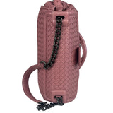 Bottega Veneta Purple Leather Rialto Intrecciato Shoulder Bag