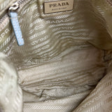 Prada Vintage Nylon Blue Leather Pochette