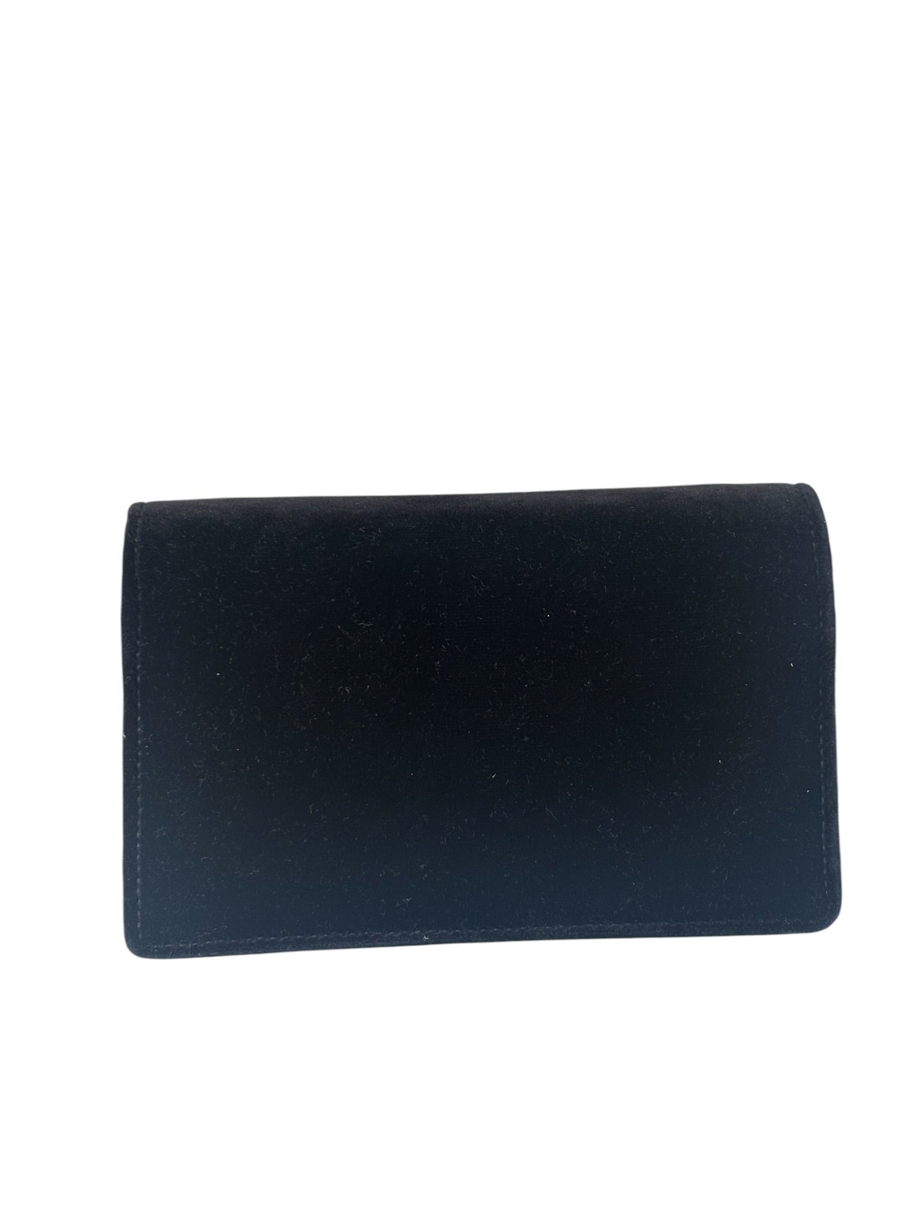Gucci Black Velvet/Leather Trim Dionysus Super Mini Shoulder Bag